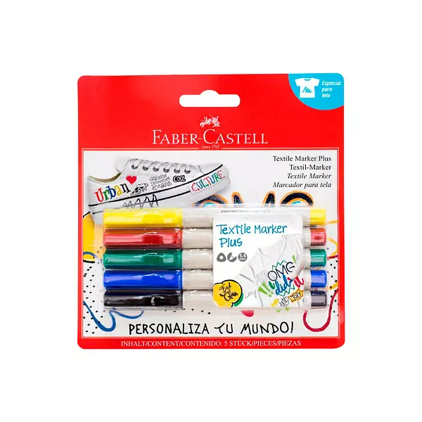 Marcador Faber P/Tela x 5