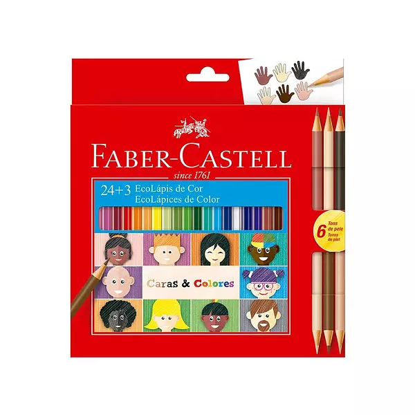 Color Faber Triang.Caras Y Colores X 24+3