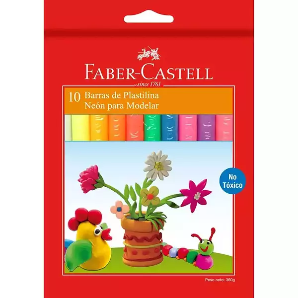 Plastilina Faber Castell 10 Barritas