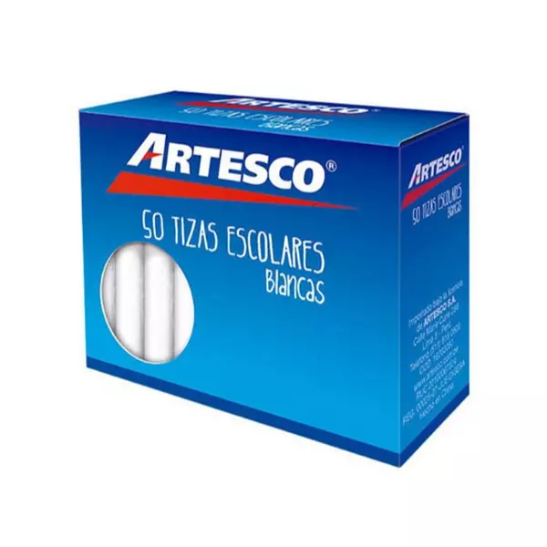 Tiza Blanca Artesco X50 Unidades